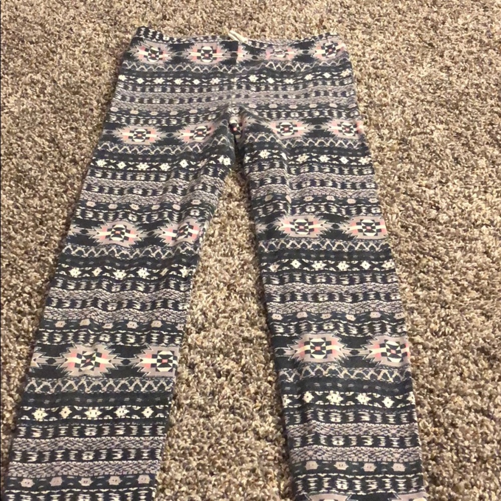 Leggings cool pattern size 7/8 pink republic